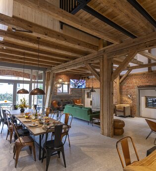 Ferienhaus Guck in den Stall bei Rot am See: Wohnbereich | © Hohenlohe + Schwäbisch Hall Tourismus e. V.