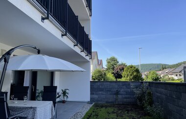 Terrasse mit Sitzmöglichkeit der Ferienwohnung Hantmann in Neckargemünd | © Ferienwohnung Hantmann Neckargemünd