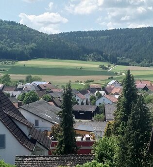 Blick von der Ferienwohnung Morretalblick in die Umgebung | © Ferienwohnung Morretalblick