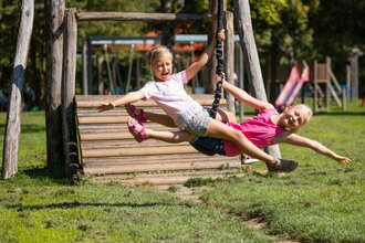 Erlebnisspielplatz in der Unteren Leberklinge | © Spessart Mainland / Holger Leue