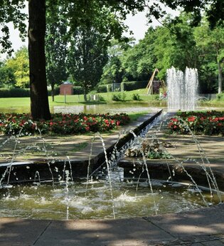 Wasserspiele im Gartenschaupark | © Verena Raab
