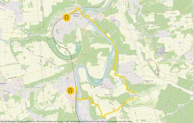 Kartenübersicht der Wanderung "Lauffen am Neckar".