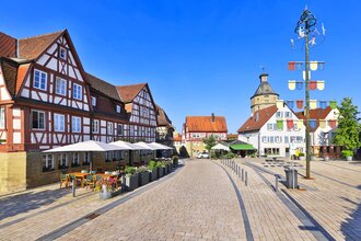 Marktplatz Neuenstein | © Touristikgemeinschaft Hohenlohe e. V. | Andi Schmid