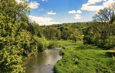 An der Jagst in Crailsheim | © Arbeitsgemeinschaft Kocher-Jagst-Radweg