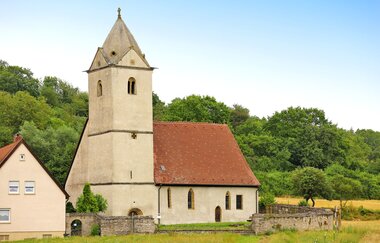 Sankt Gangolf-Kapelle Neudenau | am Kocher-Jagst-Radweg | HeilbronnerLand | © Arbeitsgemeinschaft Kocher-Jagst-Radweg
