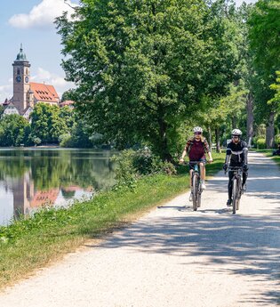 Neckartal-Radweg Nürtingen | © Maximilian Semsch_Geschäftsstelle Neckartal-Radweg